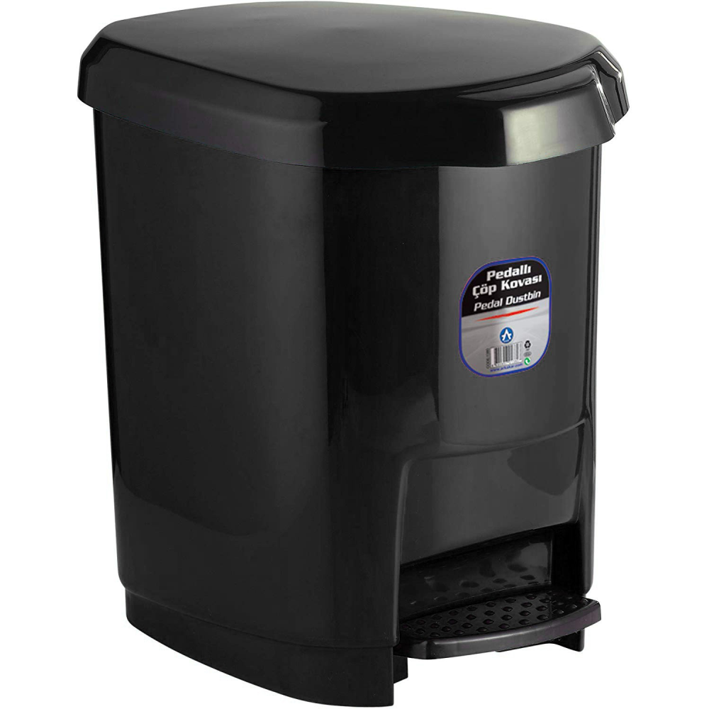 CORBEILLE A PAPIER ARK 1380 AVEC PEDAL / 9 LITRES / NOIR