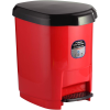 CORBEILLE A PAPIER ARK 1380 AVEC PEDAL / 9 LITRES / ROUGE