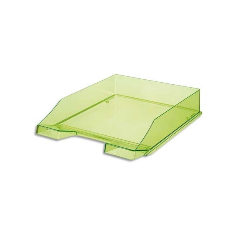 Corbeille à courrier transparente ARK 450 / Vert