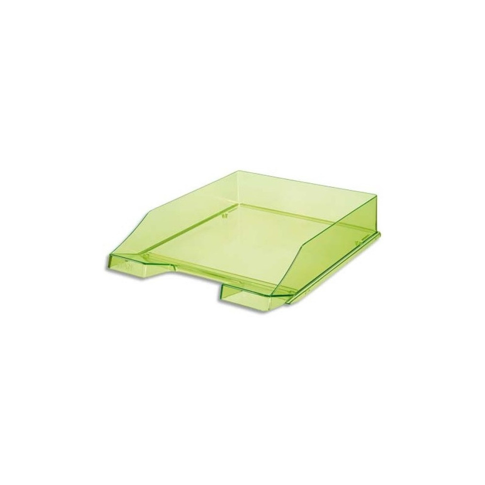 Corbeille à courrier transparente ARK 450 / Vert