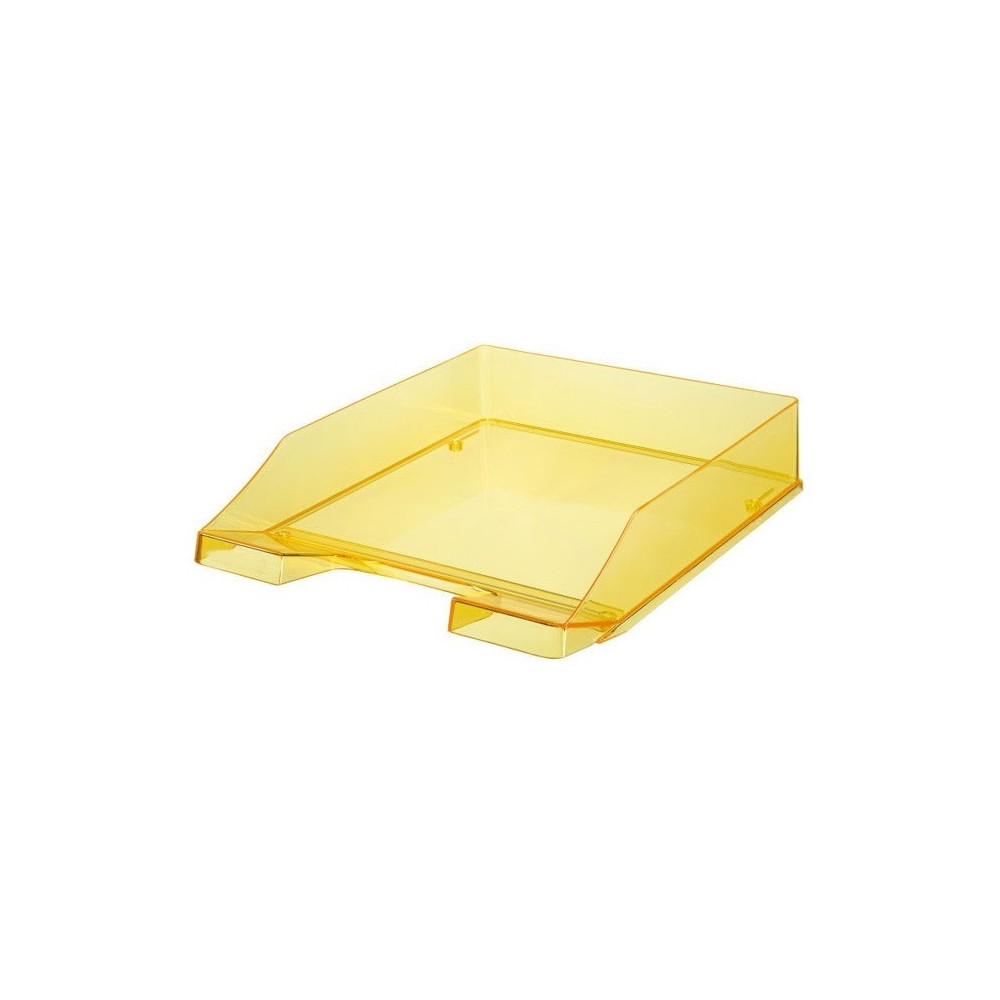 Corbeille à courrier Transparente ARK 450 / Jaune