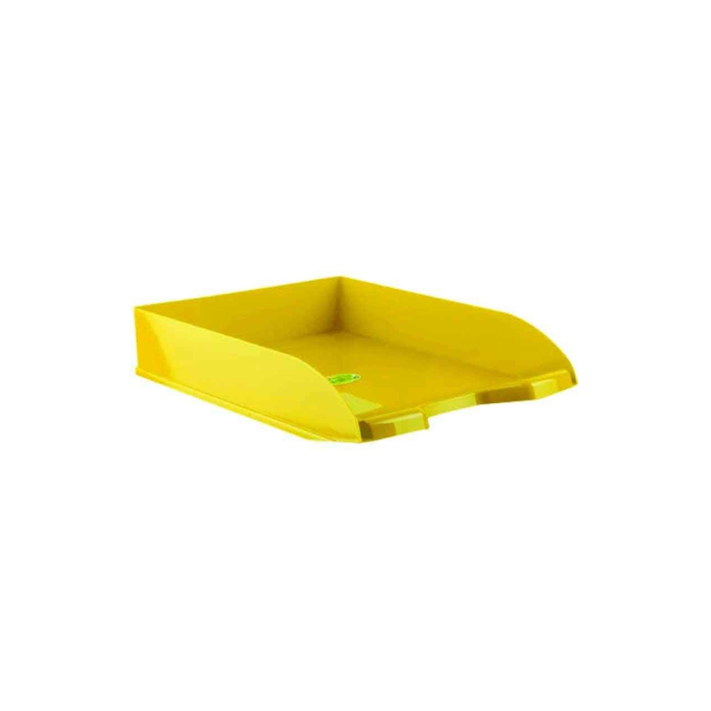 Corbeille à courrier en plastique 450 / Jaune