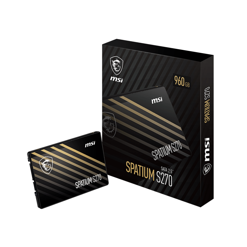Disque Dur Interne SSD MSI SPATIUM S270 SATA 2.5" / 960 Go