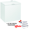 Congélateur Horizontal Ignis CE210 / 204L / Blanc + LOT DE 3 PIECES FRIGOVERRE GRATUITE