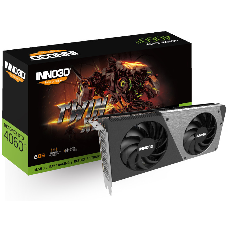 Carte Graphique INNO3D GEFORCE RTX 4060 Ti TWIN X2 / 8 Go GDDR 6