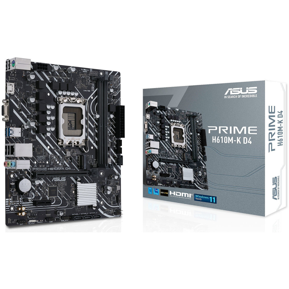 Carte mère ASUS Prime H610M-K / Micro ATX / LGA1700 / DDR4