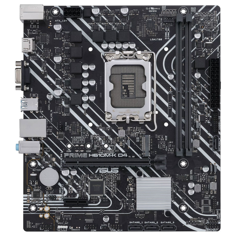 Carte mère ASUS Prime H610M-K / Micro ATX / LGA1700 / DDR4