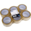 LOT DE 6 SCOTCH D'EMBALLAGE  45 MICRONS / 45MM x 100m/ TRANSPARENT