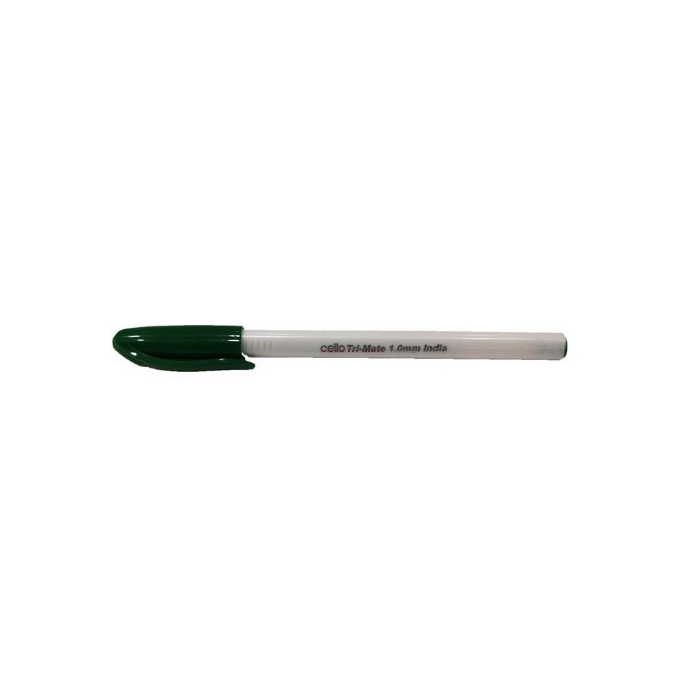 BOITE DE 30 STYLOS À BILLE CELLO TRI MATE / VERT