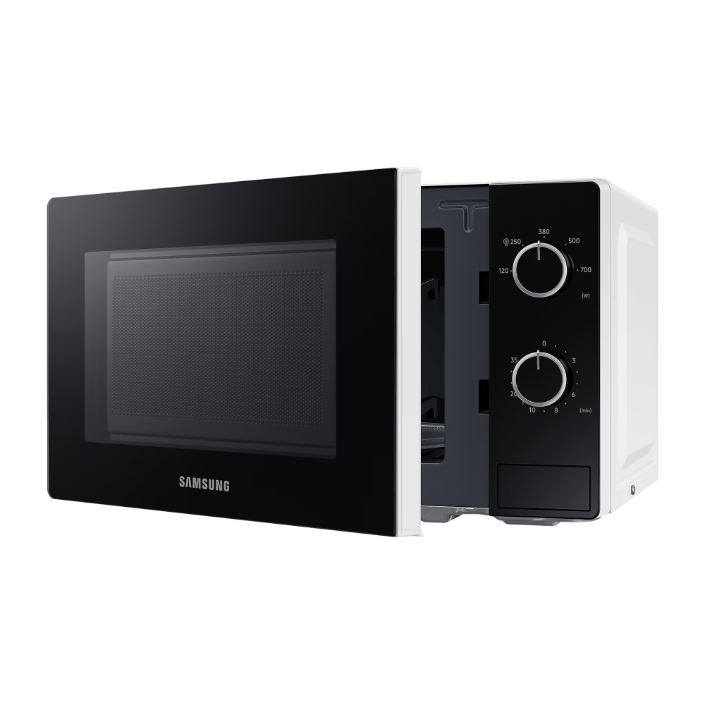 Micro-onde Samsung 20L / 700 W / Solo MWO avec porte en verre plein / Blanc