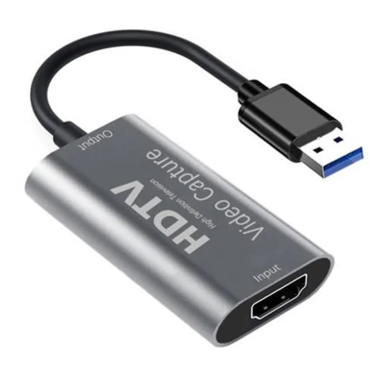 Carte d'acquisition vidéo 4K HDMI vers USB 3.0 Carte de Capture, 1080p Video  Capture avec Convertisseur USB vers Type C - Cdiscount Informatique