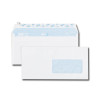 100 ENVELOPPES BLANCHES 110 X 220 MM / AVEC FENÊTRE