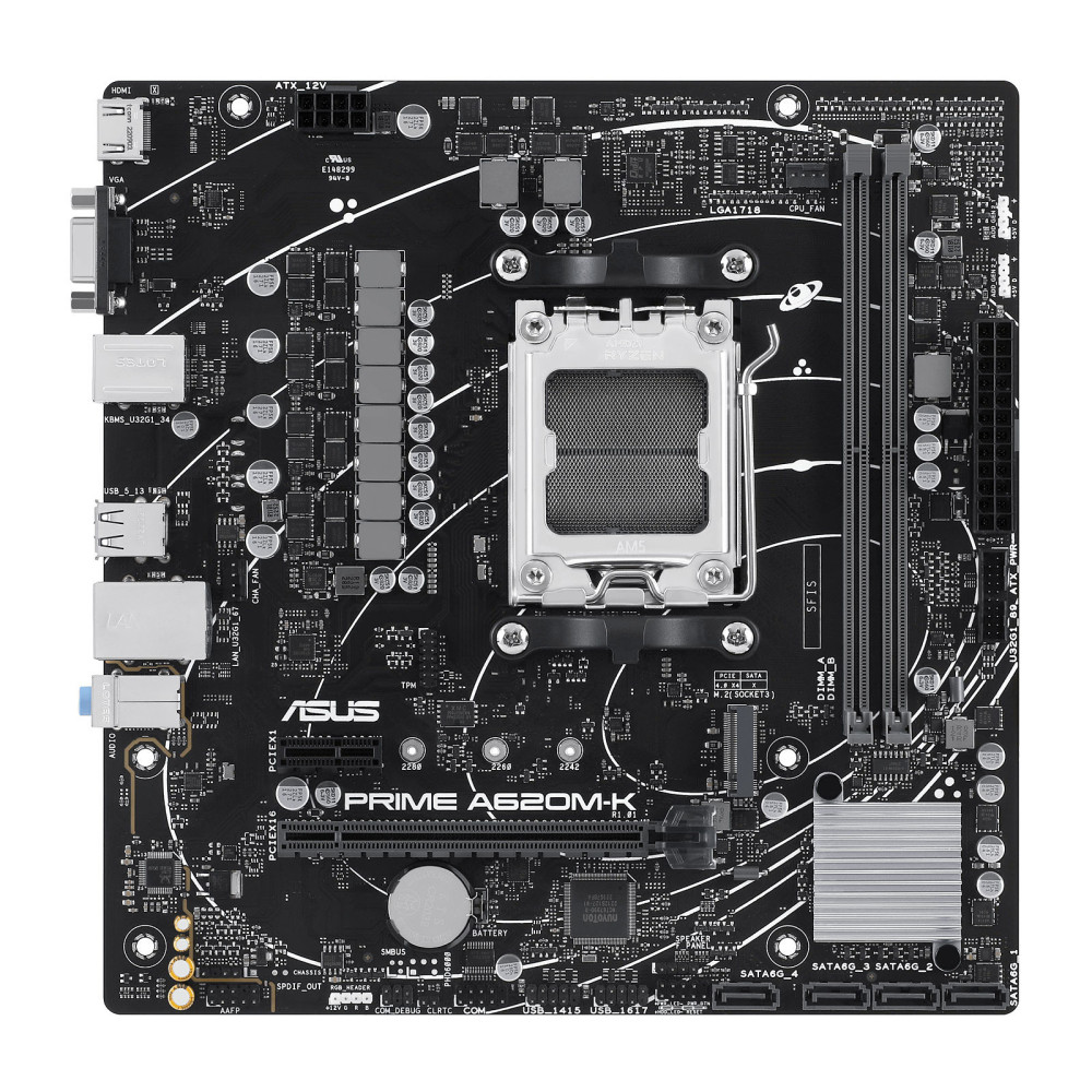 Carte mère ASUS PRIME A620M-K / Micro ATX / AM5 / DDR5