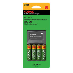 Chargeur Piles Kodak K620 + 4 Piles AA 2100 mAh
