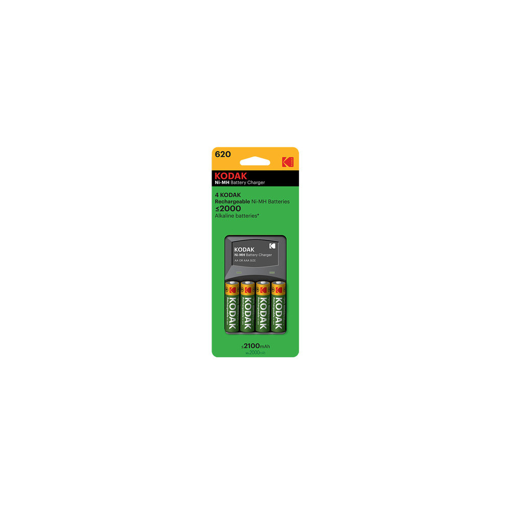 Chargeur Piles Kodak K620 + 4 Piles AA 2100 mAh