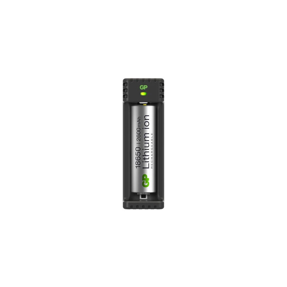CHARGEUR LI-ION USB GP L111 AVEC AKKU 18650 RECHARGEABLE / 3.7V-2600MAH