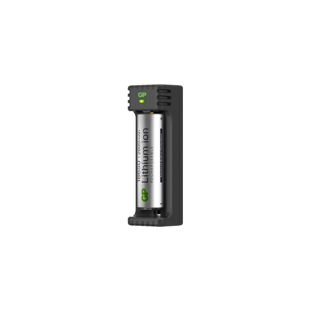 CHARGEUR LI-ION USB GP L111 AVEC AKKU 18650 RECHARGEABLE / 3.7V-2600MAH