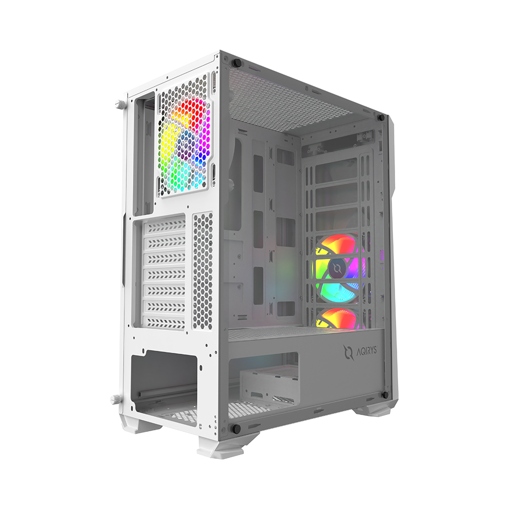 Boîtier Gamer Midi Tour AQIRYS-CANOPUS ARGB / Blanc