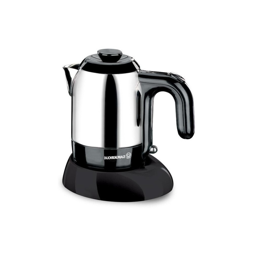 Cafetière électrique 400W Mia KORKMAZ / Inox / Noir