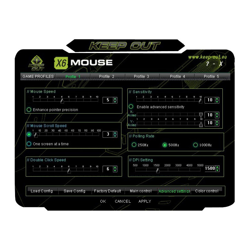 Souris Laser Gaming Keep Out X6