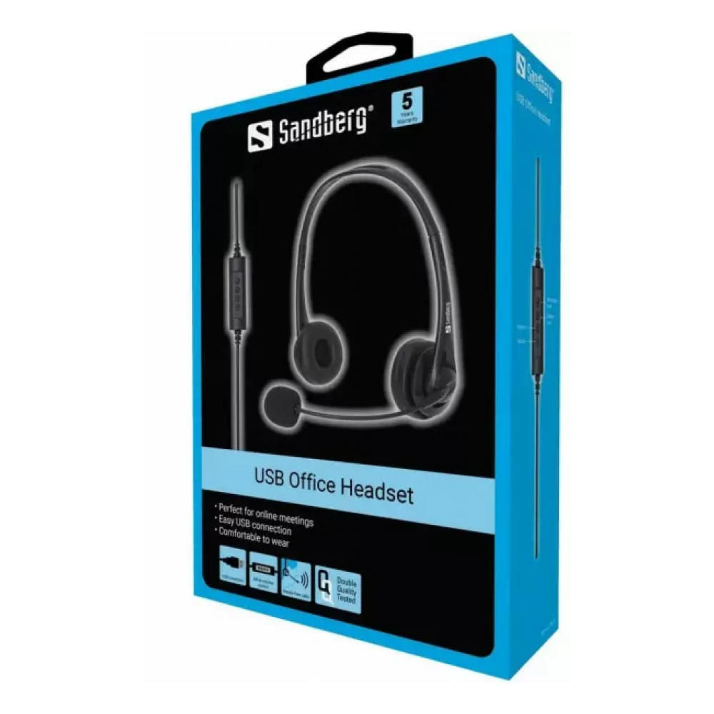 CASQUE AVEC MICRO SANDBERG / NOIR