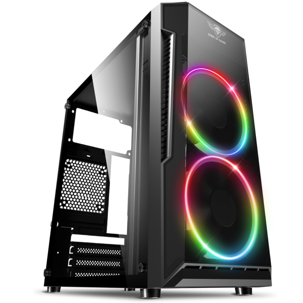 Boitier Gamer Spirit of Gamer Deathmatch 3 RGB Edition / MATX / ITX / Noir