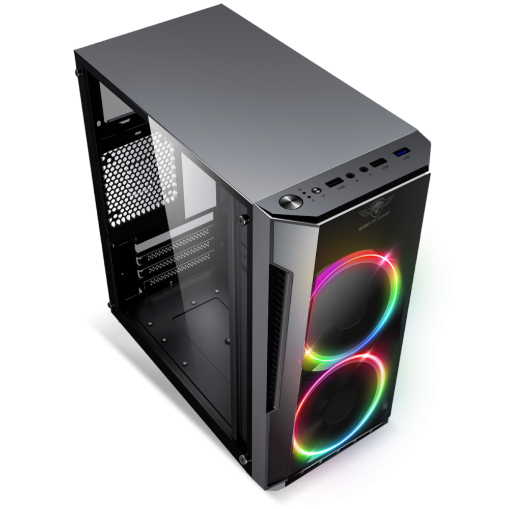 Boitier Gamer Spirit of Gamer Deathmatch 3 RGB Edition / MATX / ITX / Noir