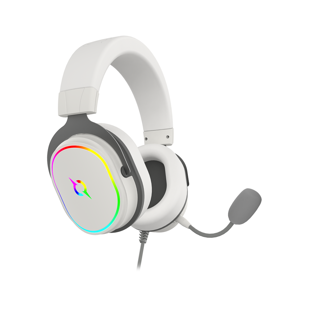 Casque Micro GAMER AQIRYS ALTAIR / Filaire / Blanc