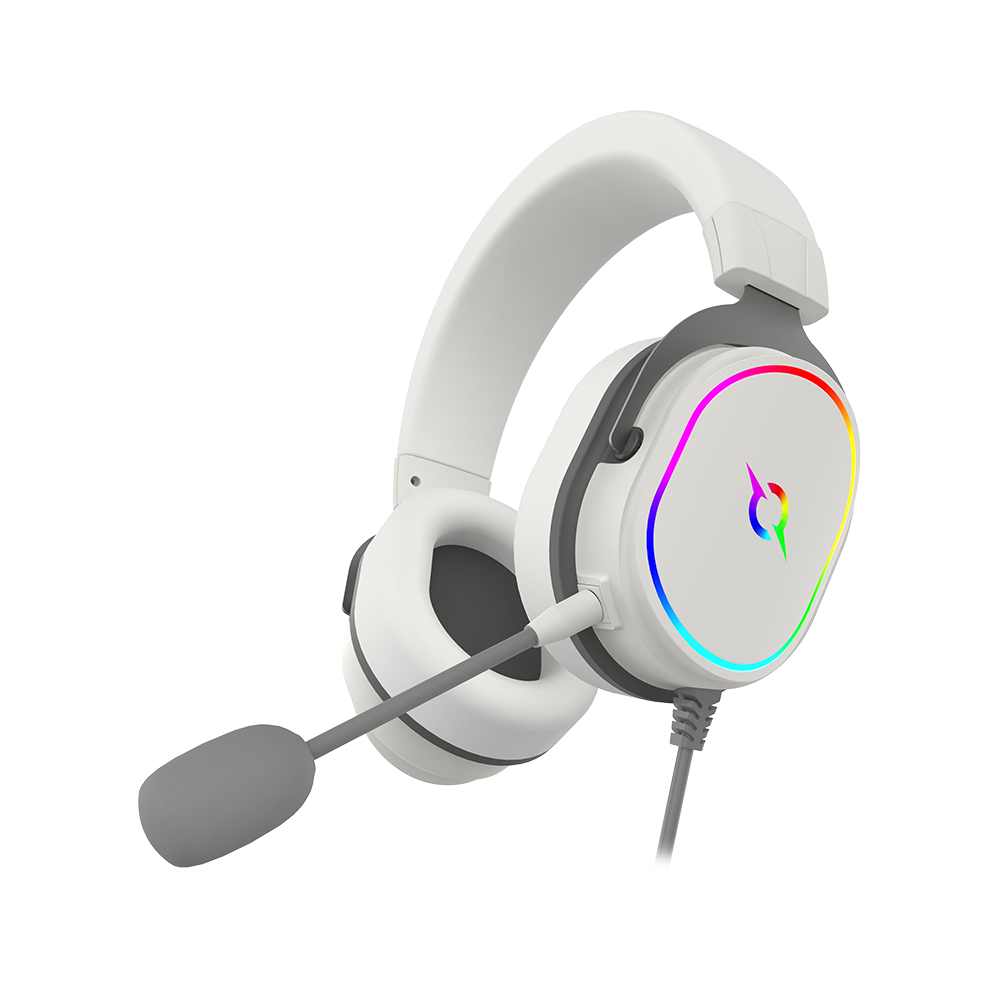 Casque Micro GAMER AQIRYS ALTAIR / Filaire / Blanc
