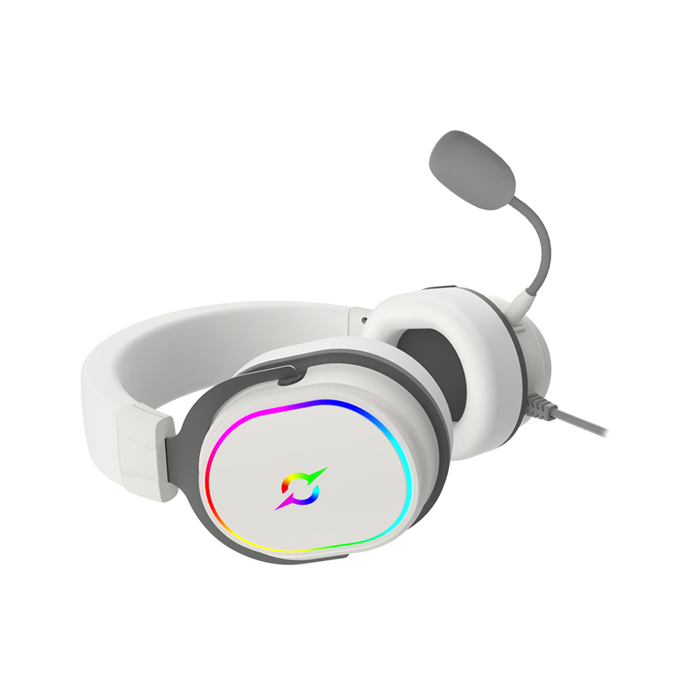 Casque Micro GAMER AQIRYS ALTAIR / Filaire / Blanc