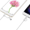 Câble 2 en 1 Xiaomi USB Vers Type C et Micro USB  / 100 Cm / Blanc