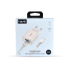 CHARGEUR SECTEUR HAVIT HV-ST902 / 2 PORTS USB + Câble TYPE-C / 10W