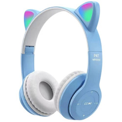 CASQUE BLUETOOTH P47 BLEU CIEL