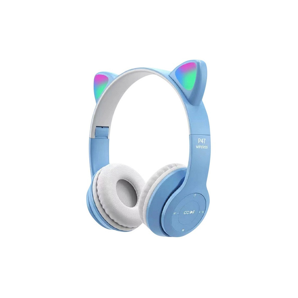 CASQUE BLUETOOTH P47 BLEU CIEL
