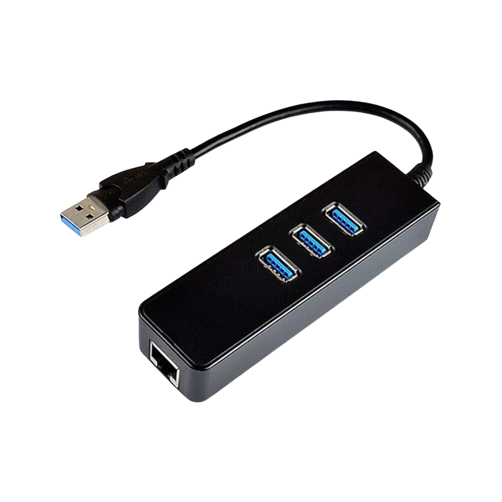 Hub 3x Ports USB 3.0 avec Port Réseau RJ45 Gigabit