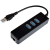 Hub 3x Ports USB 3.0 avec Port Réseau RJ45 Gigabit