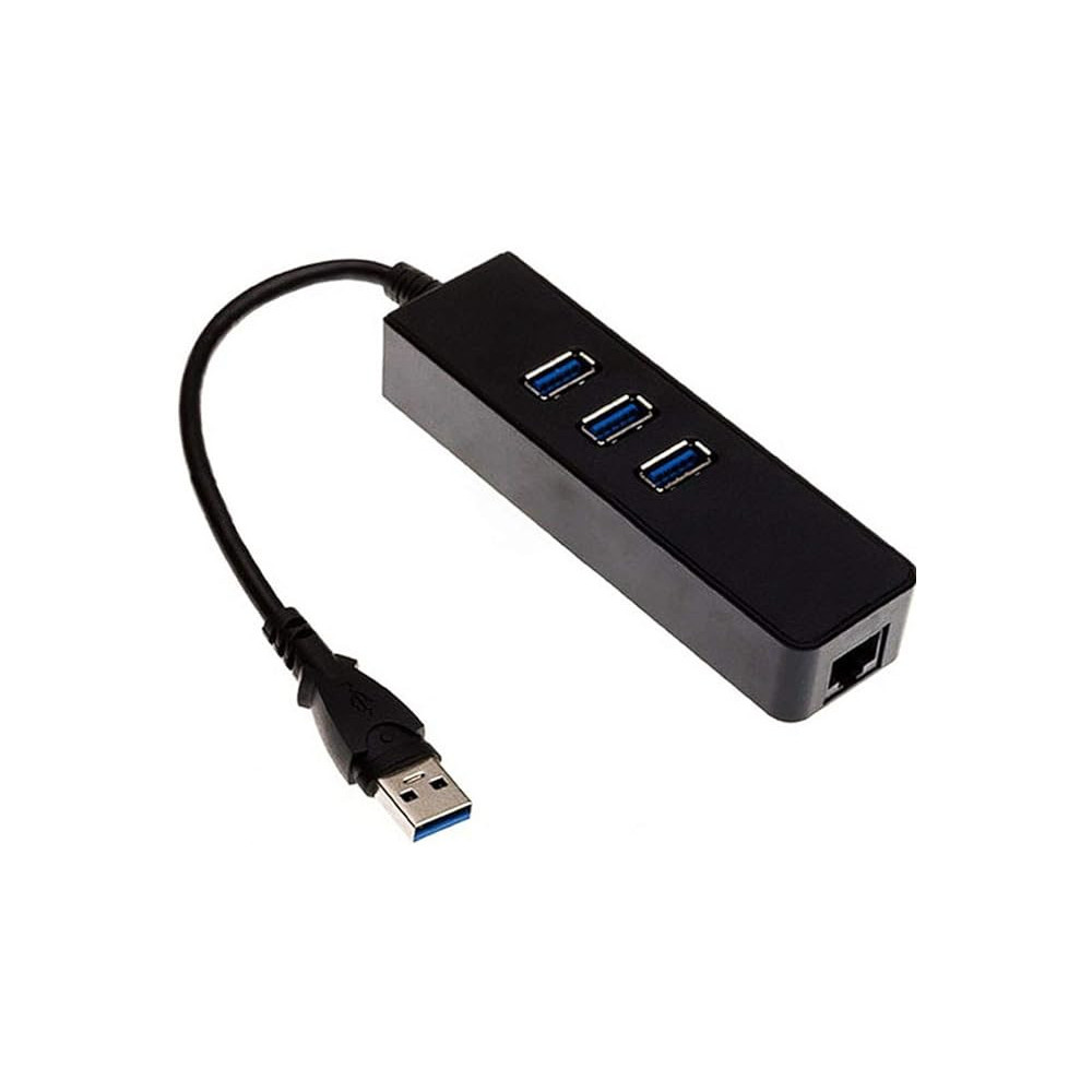 Hub 3x Ports USB 3.0 avec Port Réseau RJ45 Gigabit