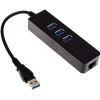Hub 3x Ports USB 3.0 avec Port Réseau RJ45 Gigabit