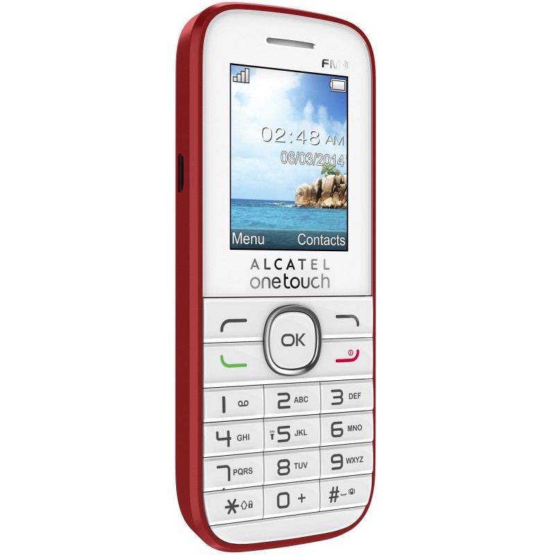 Téléphone Portable Alcatel 1046D / Blanc / Double SIM