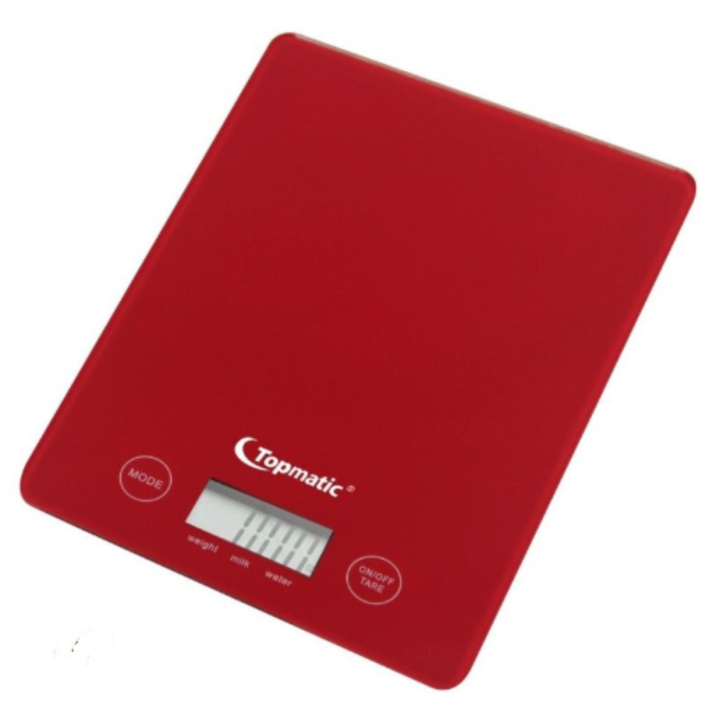 Balance de cuisine Topmatic KS-400 / 5 KG / Rouge