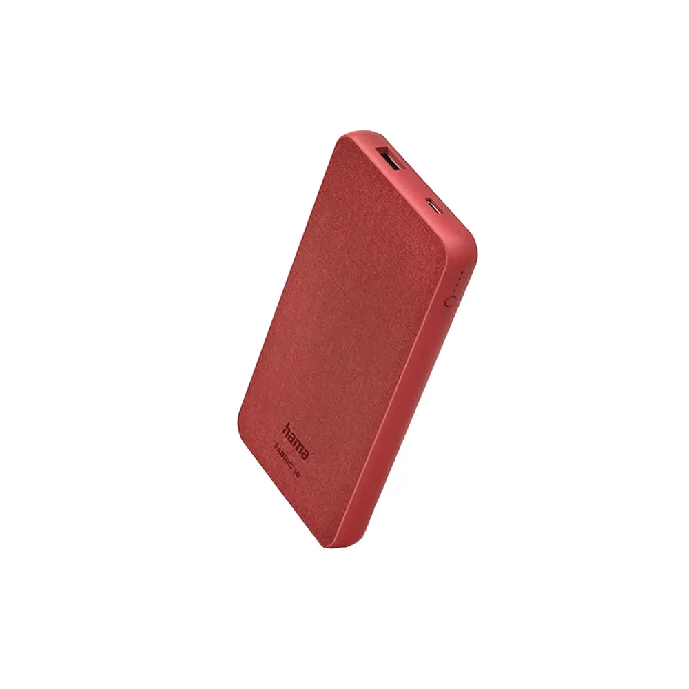 Hama Power Pack "Fabric 10" / 10000mAh / ROUGE