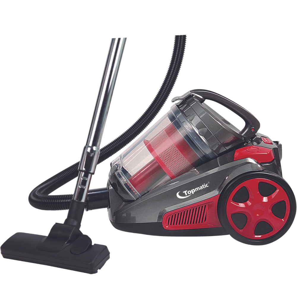 Aspirateur Sans Sac Topmatic PSC-2400 / 1400W / Rouge