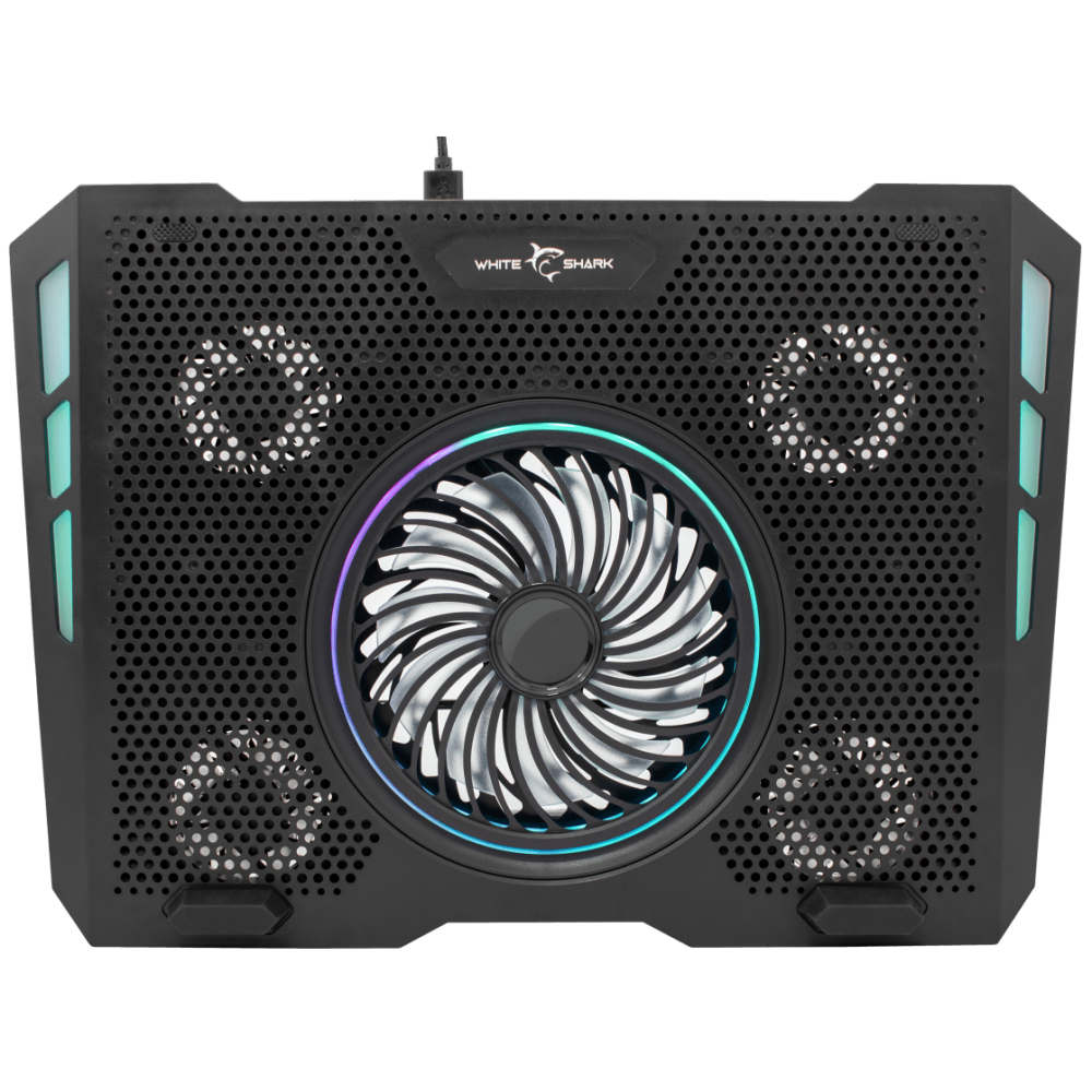 White Shark COOLING PAD GCP-13 AURORA / 5 ventilateurs RGB