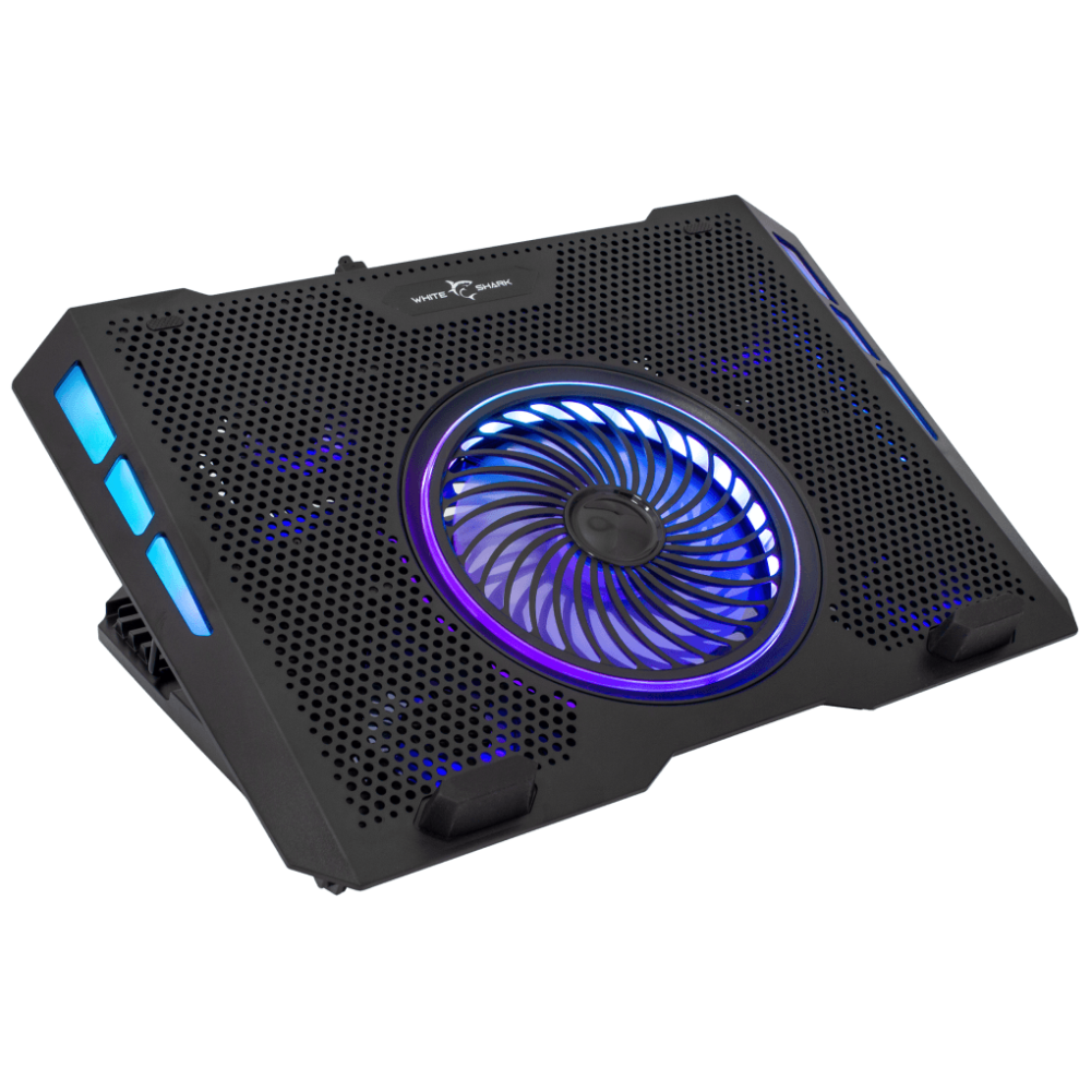 White Shark COOLING PAD GCP-13 AURORA / 5 ventilateurs RGB