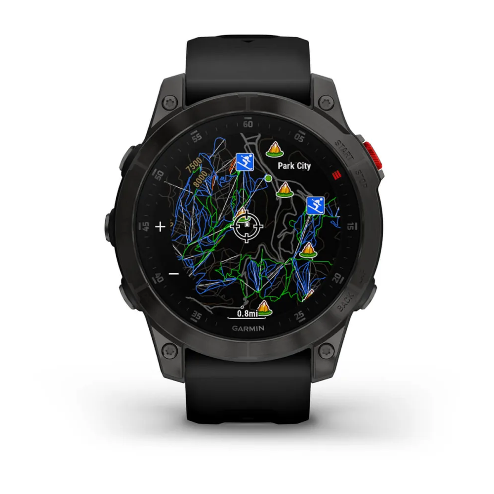 Montre Connectée Garmin Epix (Gen 2) / Sapphire Titane DLC 47 mm / noir