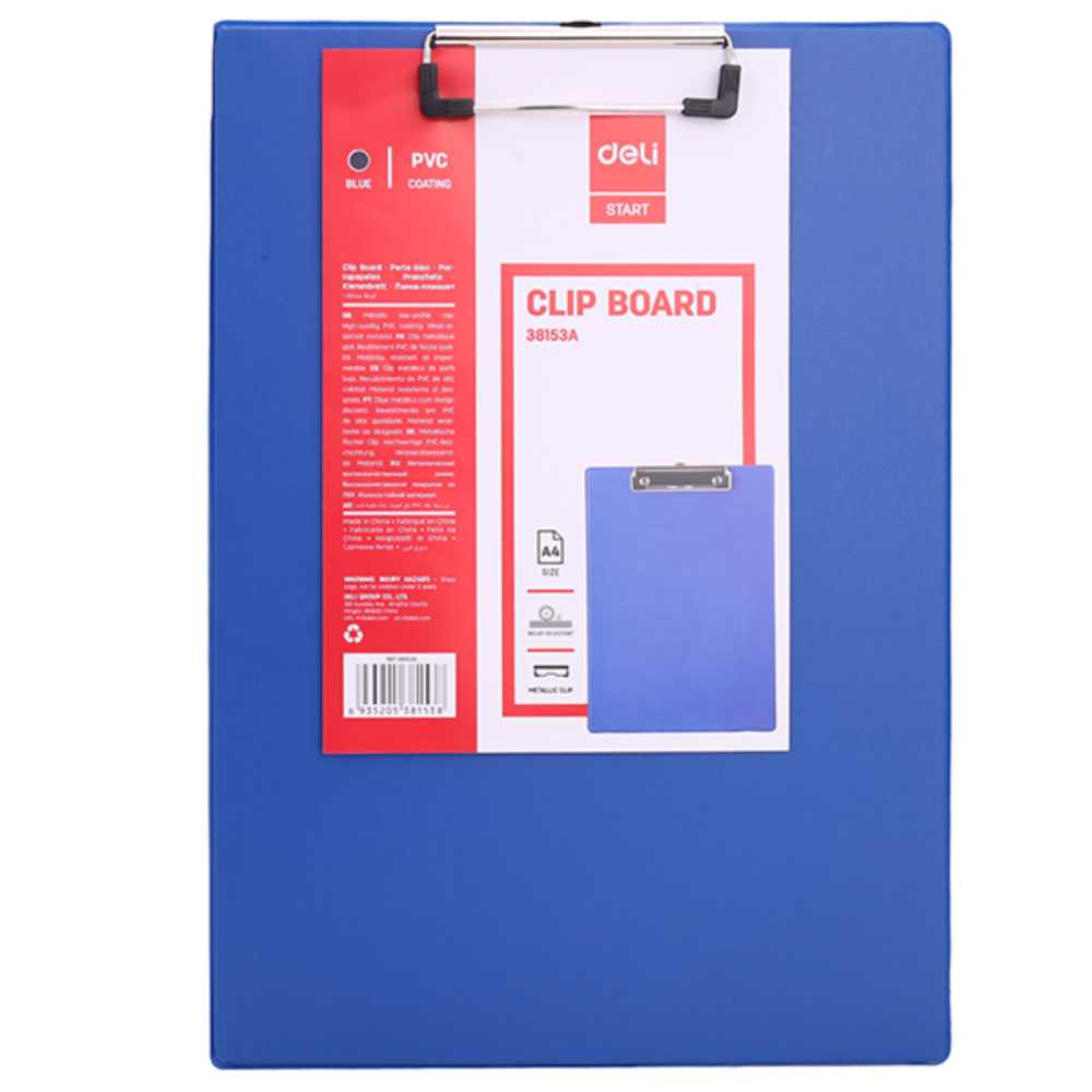 Porte Bloc Double A4 Deli / Bleu
