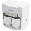 Cafetière 2 Tasses Duo TECHWOOD 500 W / Blanc