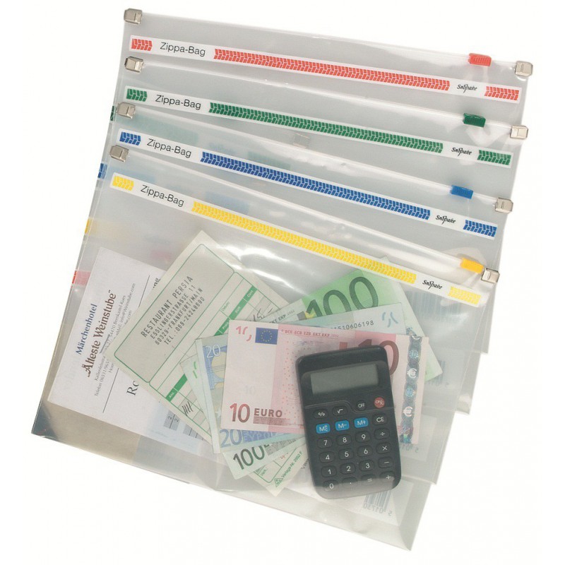 Porte documents Snopake Zippa BAG A5 / Transparent