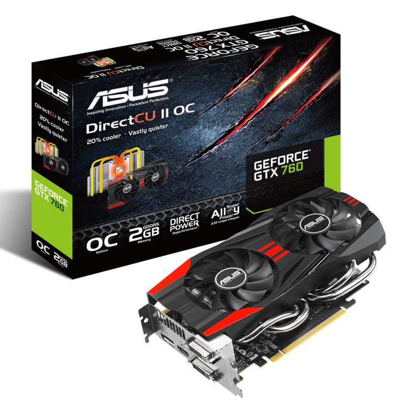Carte Graphique Asus GeForce GTX760-DC2OC / 2 Go