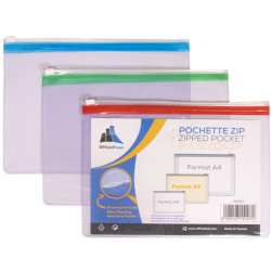 Pochettes à Zip A4 PURPLE